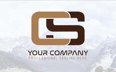 Neues professionelles CS Letter Logo Design-Markenidentität