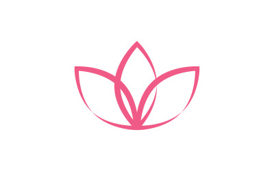Plantilla de logotipo de vector de flor de loto2