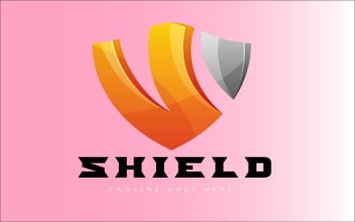 Modèles de logo dégradé de bouclier