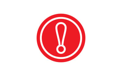 Plantilla de diseño de ilustración vectorial de peligro de advertencia V8