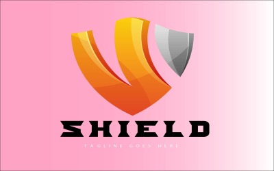 Scudo modelli di logo sfumato