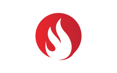 Vuur vlam Logo vector ontwerpsjabloon V12