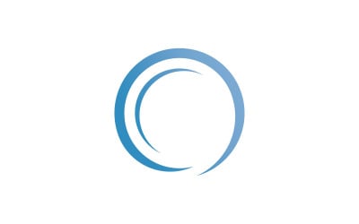 Círculo logo vector y diseño de icono V6