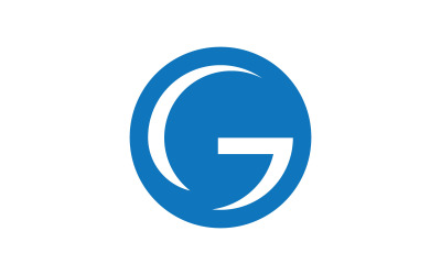 initialer G logotyp ikon Vector designmall V13