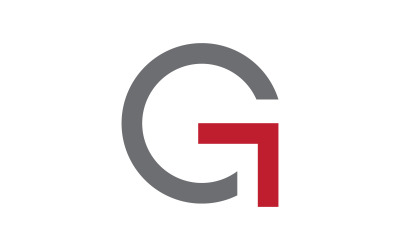 initialer G logotyp ikon Vector designmall V6