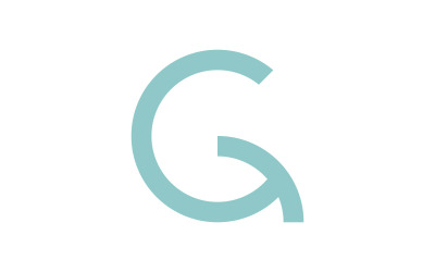initialer G logotyp ikon Vector designmall V7