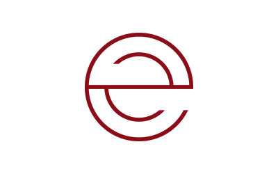 Letter E logo icon design template V3