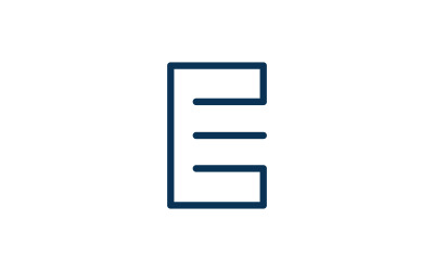 Letter E logo icon design template V4