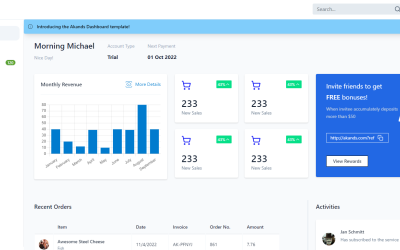 Akands Vue/Tailwind Admin Template