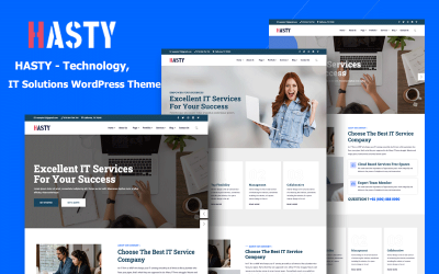 Hasty - Tema de WordPress para soluciones de TI, tecnología y usos múltiples