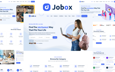 Jobox - Job Board en HTML5-sjabloon inhuren