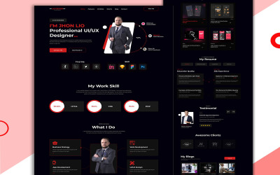 Lio Design - HTML5-sjabloon voor persoonlijke portfolio's