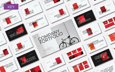 Plantilla de presentación de cartera de empresa Keynote