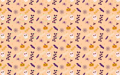 Abstract Halloween Pattern Texture Vector