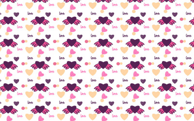 Abstracte liefde patroon achtergrond vector