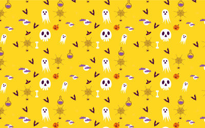Absztrakt Halloween Minta Vector Design