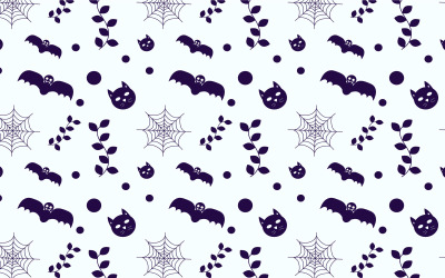 Design de vetor de padrão sem emenda de Halloween