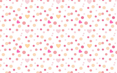 Dot Pattern Background with Love Shape