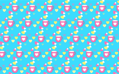 Endloses Liebesmuster-Vektor-Design