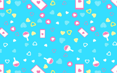Fondo blu di vettore del modello di amore