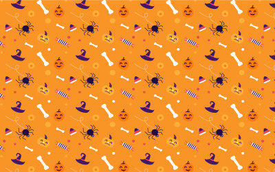 Fondo de patrón espeluznante de Halloween