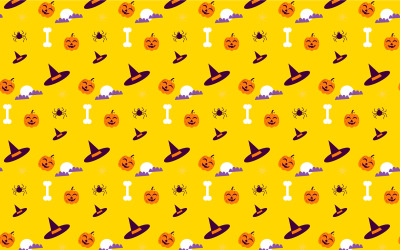 Halloween Patroon Decoratie Vector