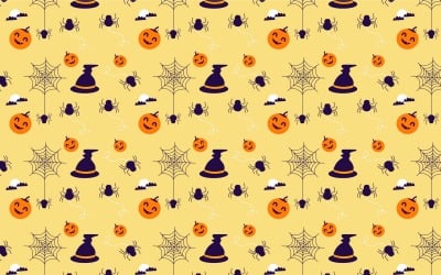 Halloween vzor pozadí vektor