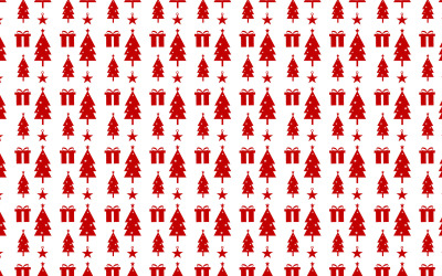 La minima decorazione del modello di Natale vettore