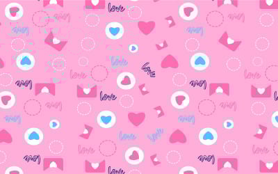 Love Pattern Background Texture Vector