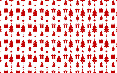 Minimal jul mönster dekoration vektor