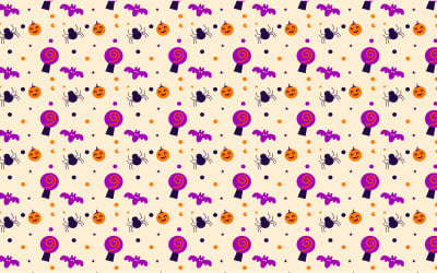 Minimale Halloween-Muster-Dekoration