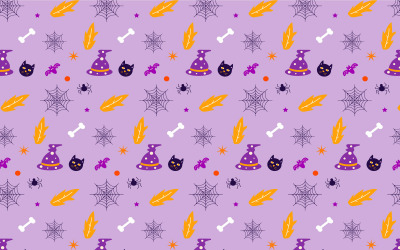 Nahtlose Halloween-Musterelemente