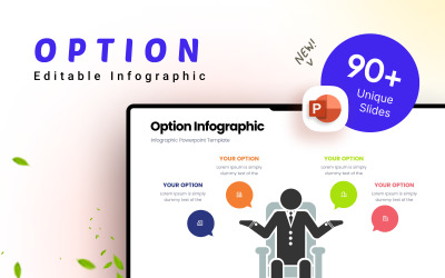 Option Business Infografik-Präsentationsvorlage