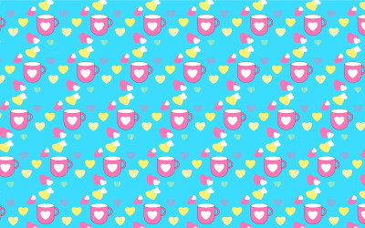 Projeto de vetor de padrão de amor sem fim