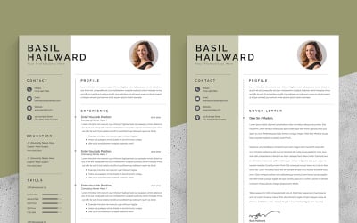 Šablona resume s Modren Design