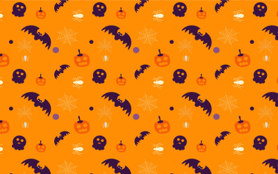 Scary Halloween Pattern Background