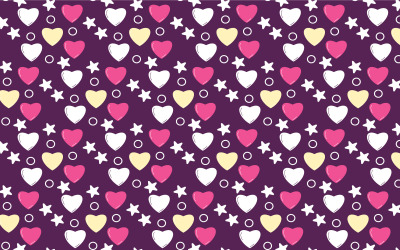 Seamless Abstract Love Pattern Vector