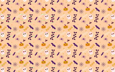 Vector de textura de patrón abstracto de Halloween