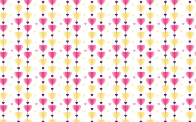 Vettore del modello di amore con elemento minimo