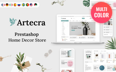Artecra - Ev Dekorasyonu ve El Sanatları Mağazası Prestashop Teması
