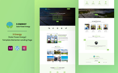 S Energy - Energia solare rinnovabile - Servizi Elementor Landing Page