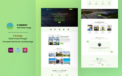 S Energy - Erneuerbare Solarenergie - Services Elementor Landing Page