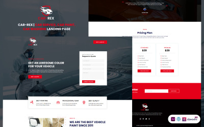 Car-Rex - Pagina di destinazione dell&amp;#39;elementore del servizio automatico