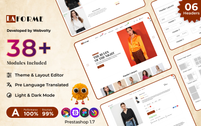 Laforme Mega Moda, Odzież Obuwie, Styl obuwia Sklep Prestashop