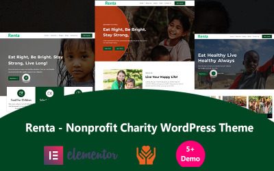 Renta — motyw WordPress organizacji charytatywnej dla organizacji non-profit
