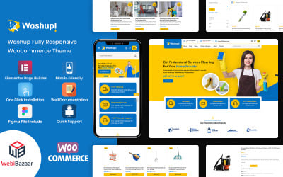 Washup - Hemstädning &amp;amp; Essential Cleaning Tools WooCommerce Theme