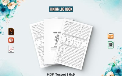 Caderno de Caminhadas Editável | KDP Planejador de Interiores