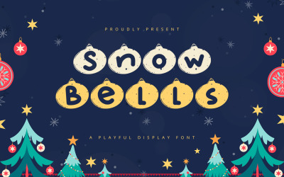 Snow Bells - Police d&amp;#39;affichage ludique