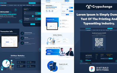 Crypschange - Crypto Exchange Ui sablon | Figma