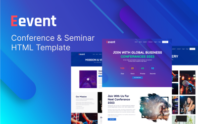 Eevent – HTML-шаблон конференції та семінару